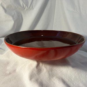 Vintage Frankoma 10" Baking/Pie Dish  - Flame Glaze